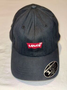 Levi's Black Cap with Red Patch Logo